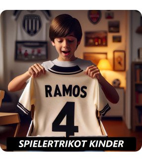 Das Mysterie Kinder Fußballtrikot mit Spielernamen – Verein Frühere Saisons
