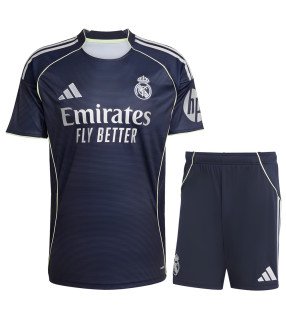 Real Madrid Trikot Short Kinder Kit 2025/2026 Auswärts - Adidas